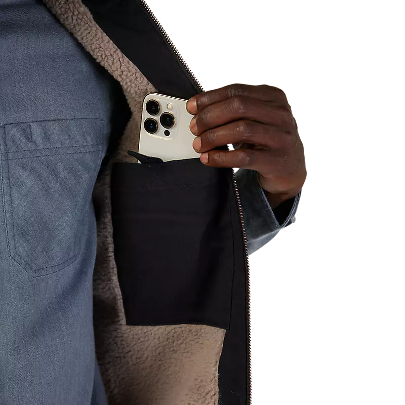 Veste sherpa FOX, homme LARGE, (vente finale)