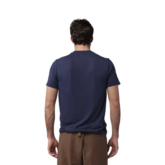 T-SHIRT FOX TECH Non Stop, MARINE**
