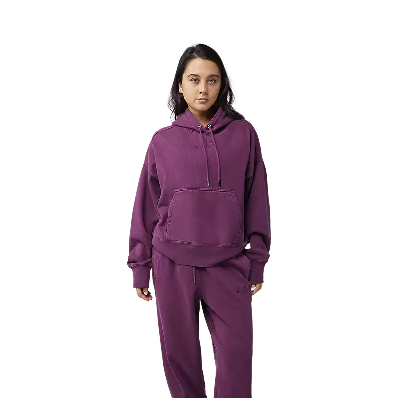 Sweat Capuche Athleta Fille - Taille M 8-10 Ans - Oversize - Rouge/violet - Trous Pouces