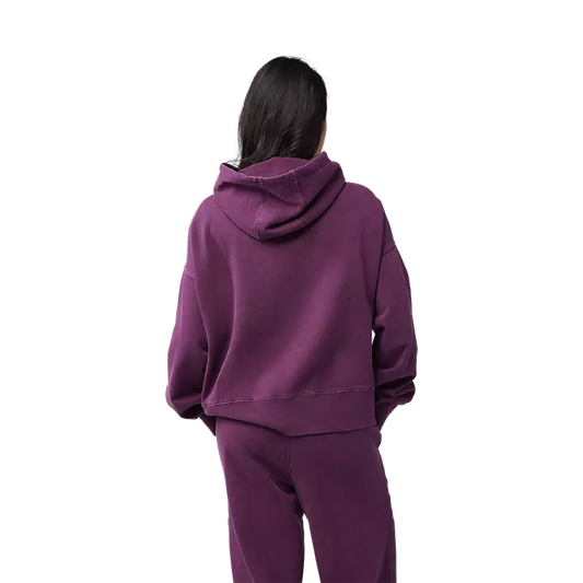 Coton ouaté avec capuchon, femme fox Wordmark oversize (médium)