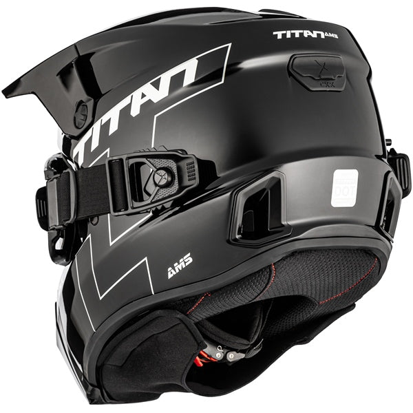CKX Casque Titan AMS Solid - Lunette Apex incluse (Noir lustré)