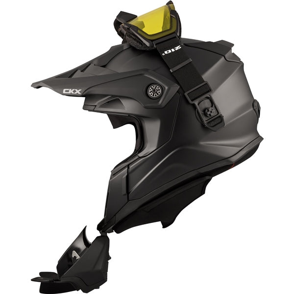 CKX Casque Hors-Piste Titan Air Flow, Été Solid - Lunette 210° incluse noir lustré ( réservez le votre pour avril )