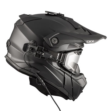 CKX Casque Hors-Piste Titan Air Flow, Été Solid - Lunette 210° incluse noir lustré ( réservez le votre pour avril )