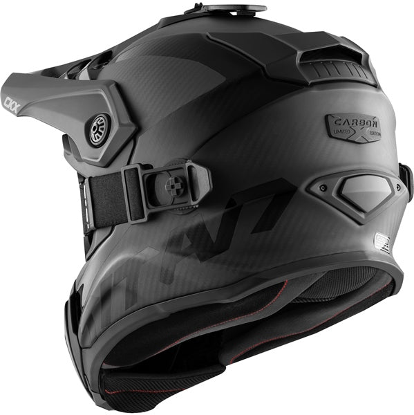 CKX Casque Titan Air Flow Carbone - Hors-piste Solid - Lunette 210° incluse, hiver, été