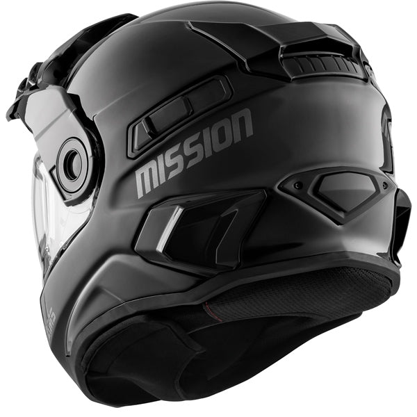 CKX Casque intégral Mission AMS Solid - Hiver **NOIR LUSTRÉ**