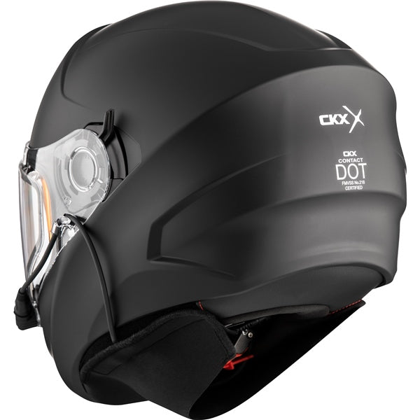 CKX Casque Intégral Contact Solid - Hiver, noir mat (Small, Medium, XL et 2XL)