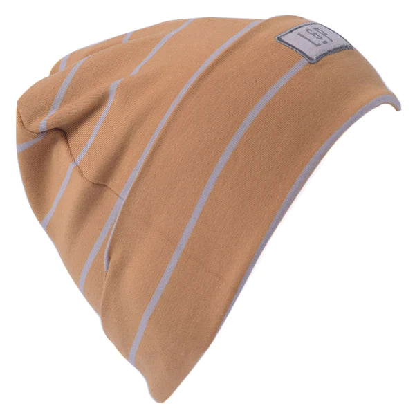 TUQUE BOSTON EN COTON (BRUN DORÉ) 5-8 ans