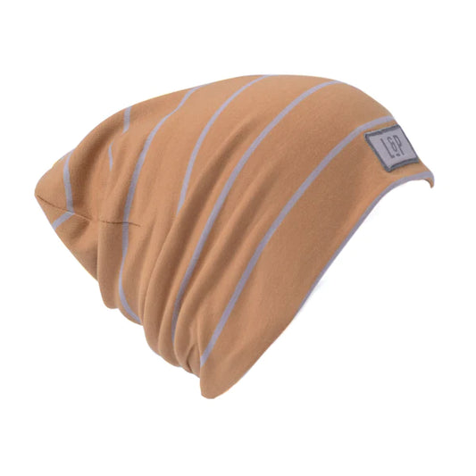 TUQUE BOSTON EN COTON (BRUN DORÉ) 5-8 ans