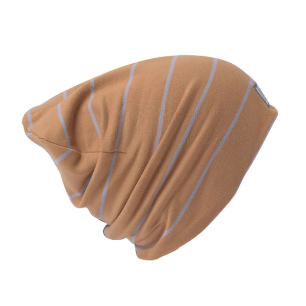 TUQUE BOSTON EN COTON (BRUN DORÉ) 5-8 ans