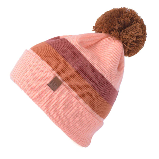 TUQUE EN TRICOT (WHISTLER '22 ROSE) (5-8ans)