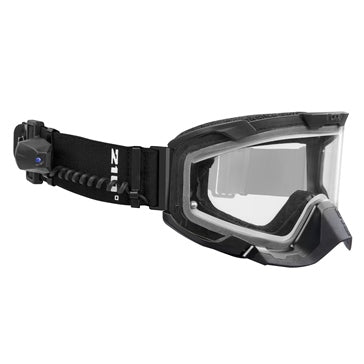 CKX Lunettes 210° électrique avec ventilation contrôlable pour hors-piste Noir mat, CASQUE TITAN
