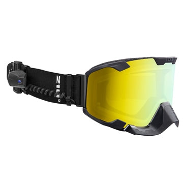 CKX Lunettes 210° électrique avec ventilation contrôlable pour hors-piste Noir mat, CASQUE TITAN