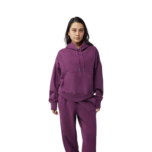 Coton ouaté avec capuchon, femme fox Wordmark oversize (médium)