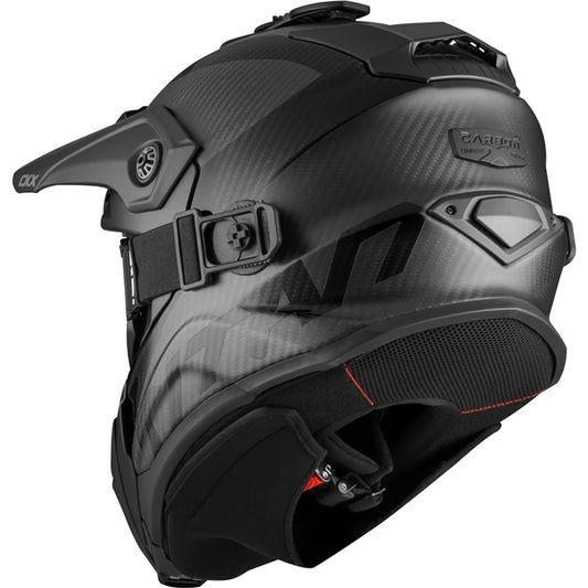 CKX Casque Titan Original Carbone - Sentier et hors-piste Solid - Lunette 210° incluse