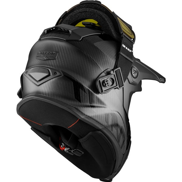 CKX Casque Titan Original Carbone - Sentier et hors-piste Solid - Lunette 210° incluse