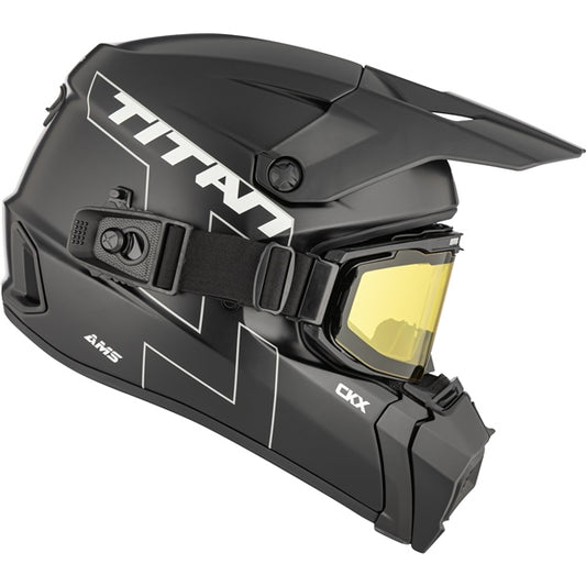 CKX Casque Titan AMS Solid - Lunette Apex incluse (Noir mat)