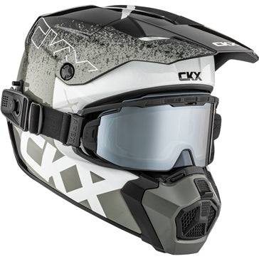 CKX Casque Titan AMS Vaneer - Lunette Apex incluse, Gris lustré