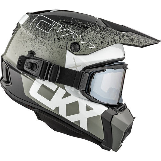 CKX Casque Titan AMS Vaneer - Lunette Apex incluse, Gris lustré