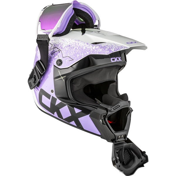 CKX Casque Titan AMS Vaneer - Lunette Apex incluse, Mauve brillant