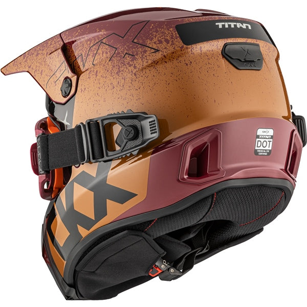 CKX Casque Titan AMS Vaneer - Lunette Apex incluse, Pecan brillant