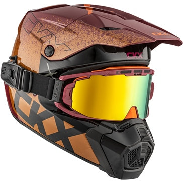 CKX Casque Titan AMS Vaneer - Lunette Apex incluse, Pecan brillant