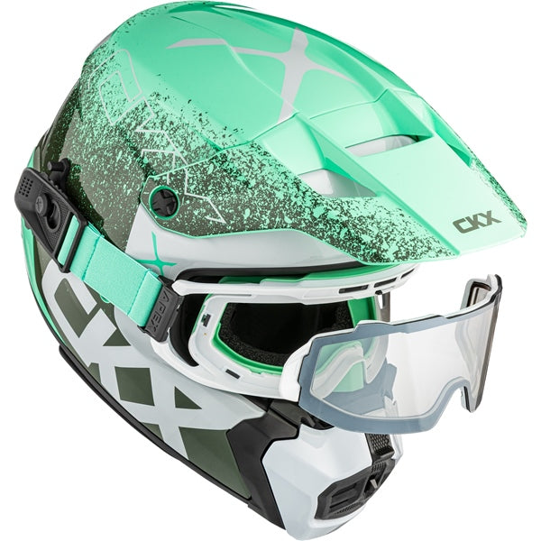 CKX Casque Titan AMS Vaneer - Lunette Apex incluse, vert