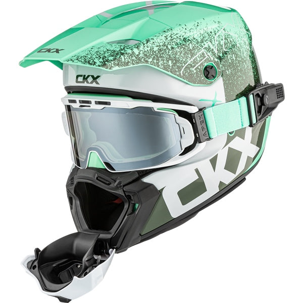 CKX Casque Titan AMS Vaneer - Lunette Apex incluse, vert