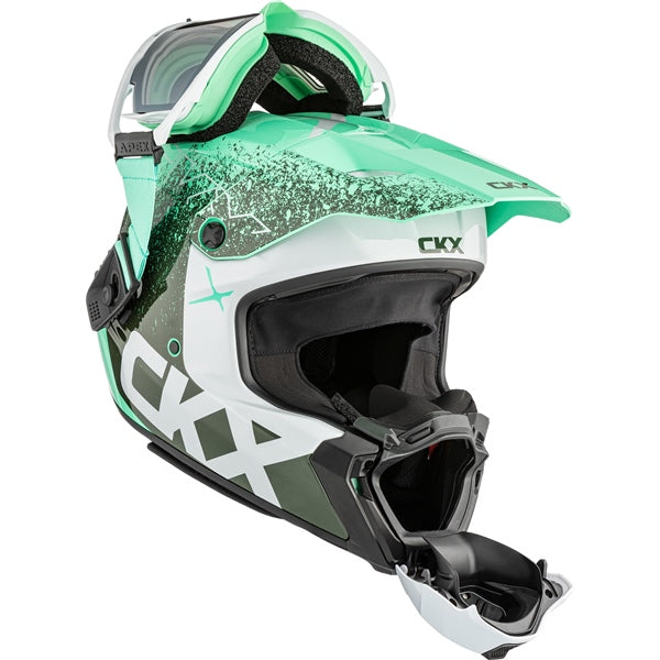 CKX Casque Titan AMS Vaneer - Lunette Apex incluse, vert