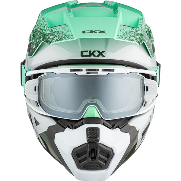 CKX Casque Titan AMS Vaneer - Lunette Apex incluse, vert