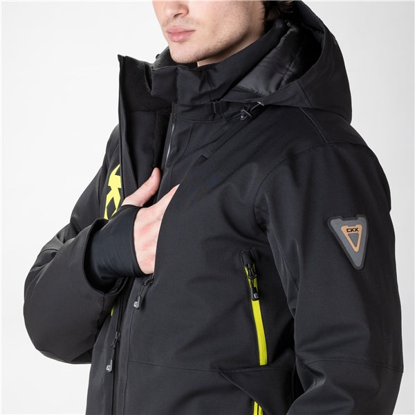 CKX Manteau Alaska Homme, noir, jaune
