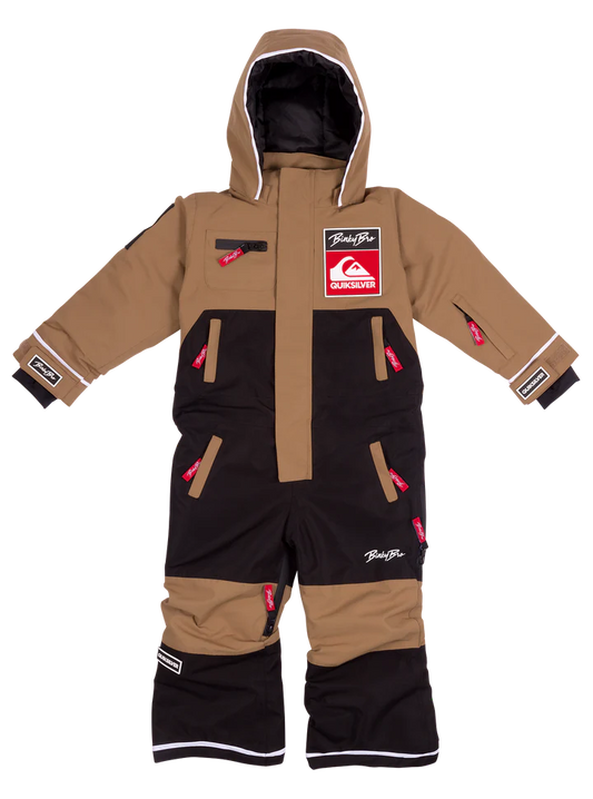 Monosuit BinkyBro X Quiksilver, enfant, 99-90 beige/noir