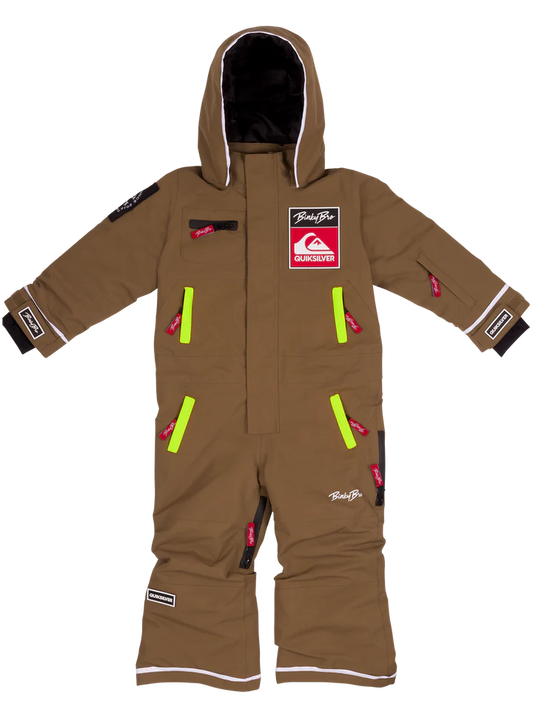 Monosuit BinkyBro X Quiksilver, enfant, 99-90, Brown/Neon