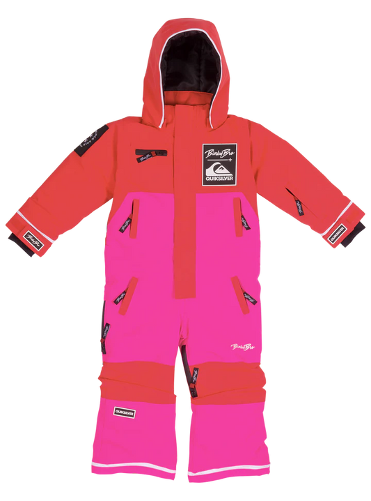 Monosuit BinkyBro X Quiksilver, enfant, 99-90, rose rubis