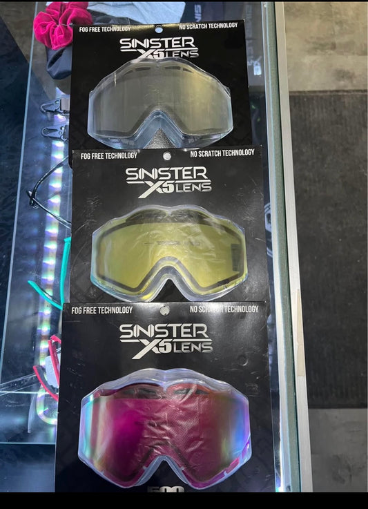 Ensemble de 3 Lentilles 509 sinister X5 (vente finale)