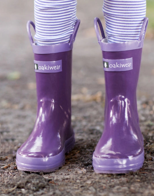 Oaki, Bottes à poignée en boucle, mauve, enfant