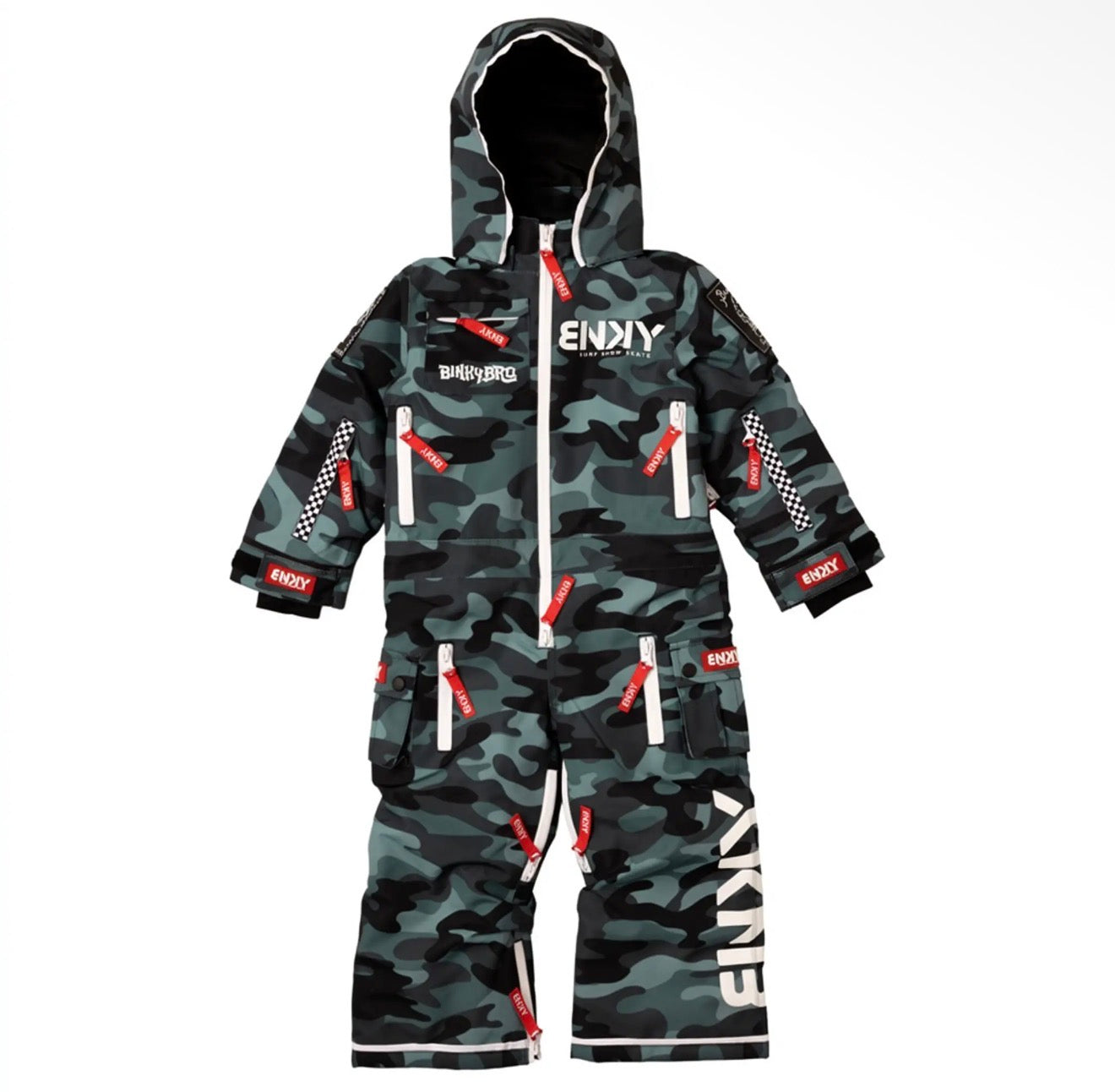 Monosuit BinkyBro, enfant, 99-90, Noir/Gris Camo
