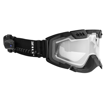 CKX Lunettes 210° électrique avec ventilation contrôlable pour hors-piste Noir mat, CASQUE TITAN