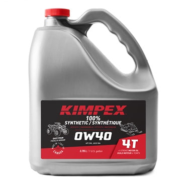 Kimpex Huile à moteur Motoneige/VTT 4-S100 0W40 0W40, 4L